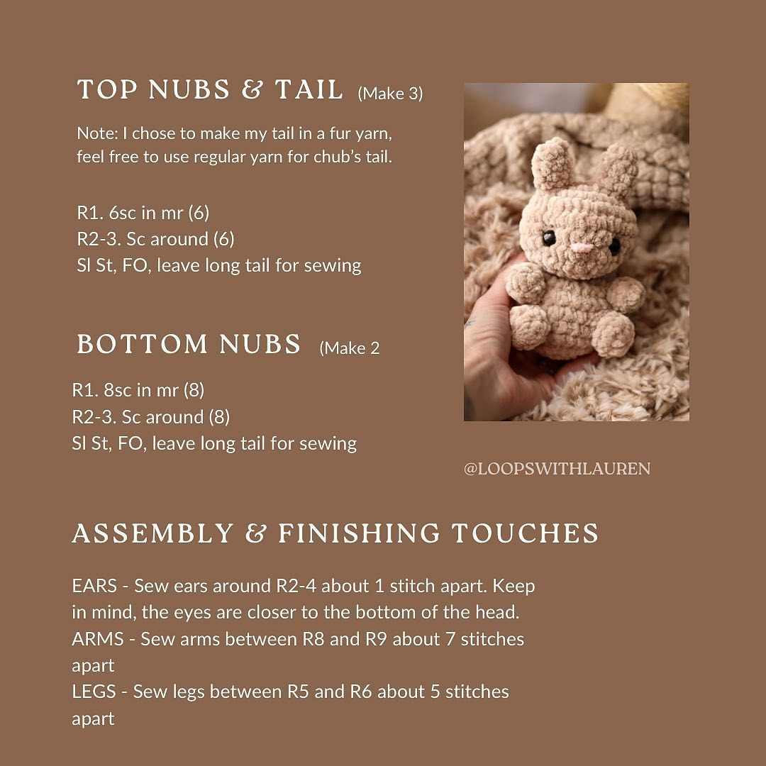 chubs the baby bunny free pattern