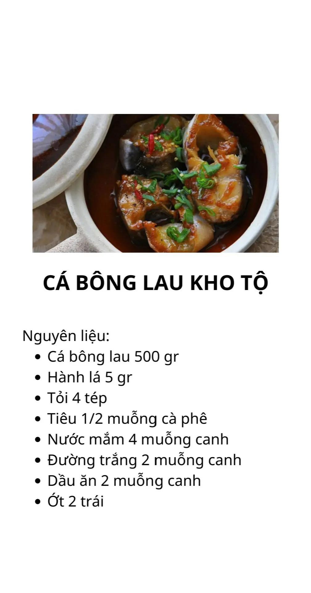 Công thức 5 món ăn hằng ngày thơm ngon dễ làm: Sườn kho tiêu, mực sữa rim mắm, ba chi kho dưa chua, kho quẹt, cá bông lau kho tộ,