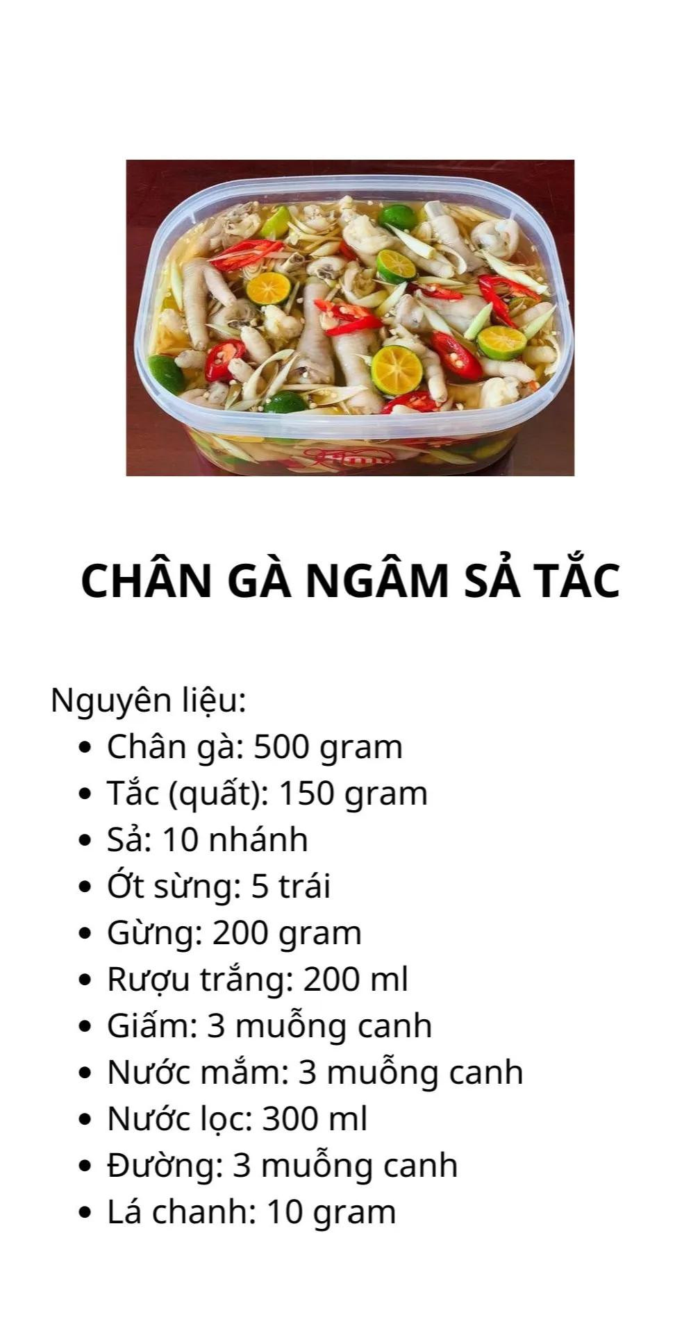 công thức 5 món ngâm (muối) chua giòn ngon cực đưa cơm: dưa giá, chân gà ngâm sả tắc, bắp bò ngâm mắm, cá pháo cay ngọt, dưa cải bẹ chua,