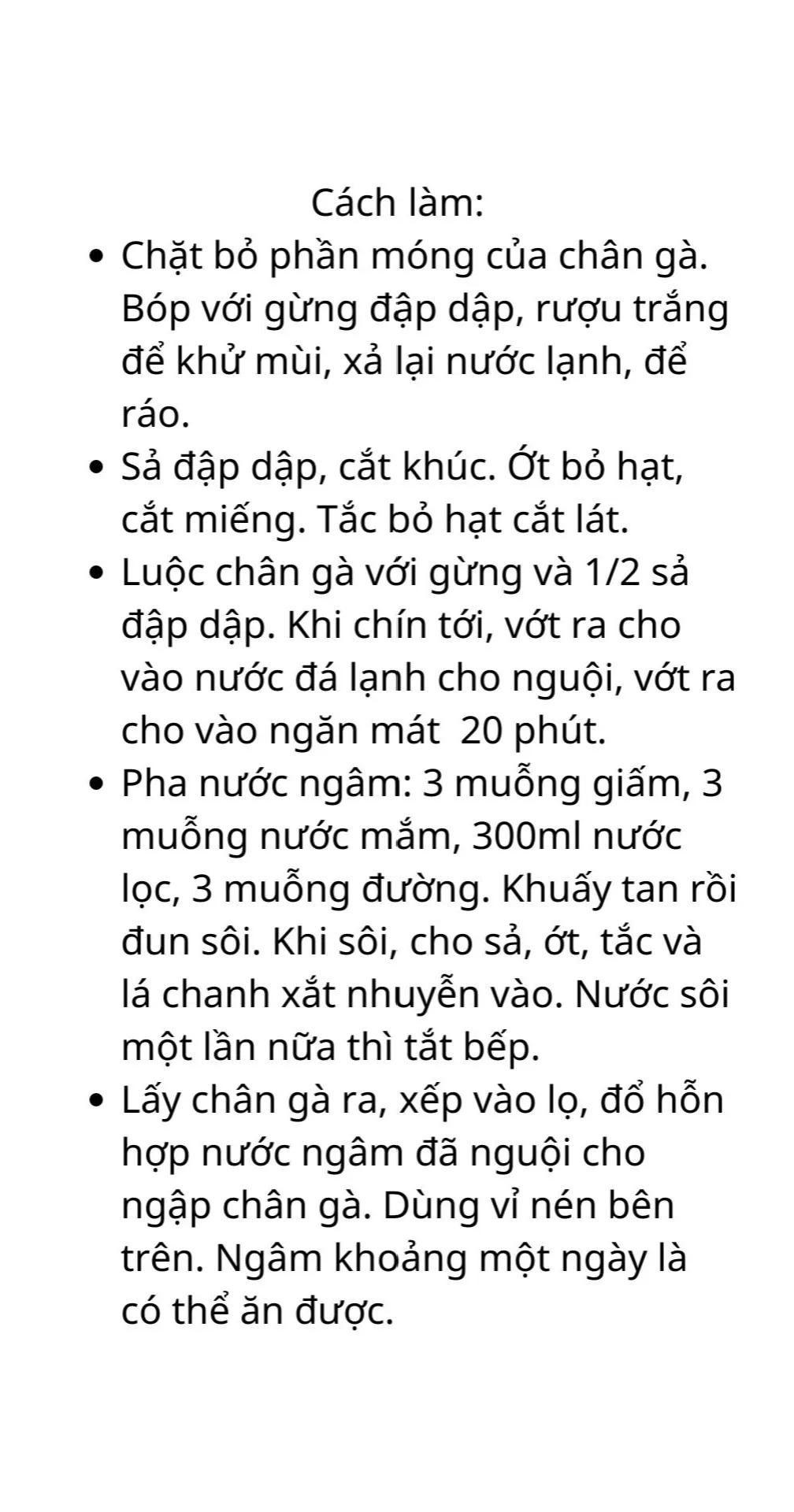 công thức 5 món ngâm (muối) chua giòn ngon cực đưa cơm: dưa giá, chân gà ngâm sả tắc, bắp bò ngâm mắm, cá pháo cay ngọt, dưa cải bẹ chua,