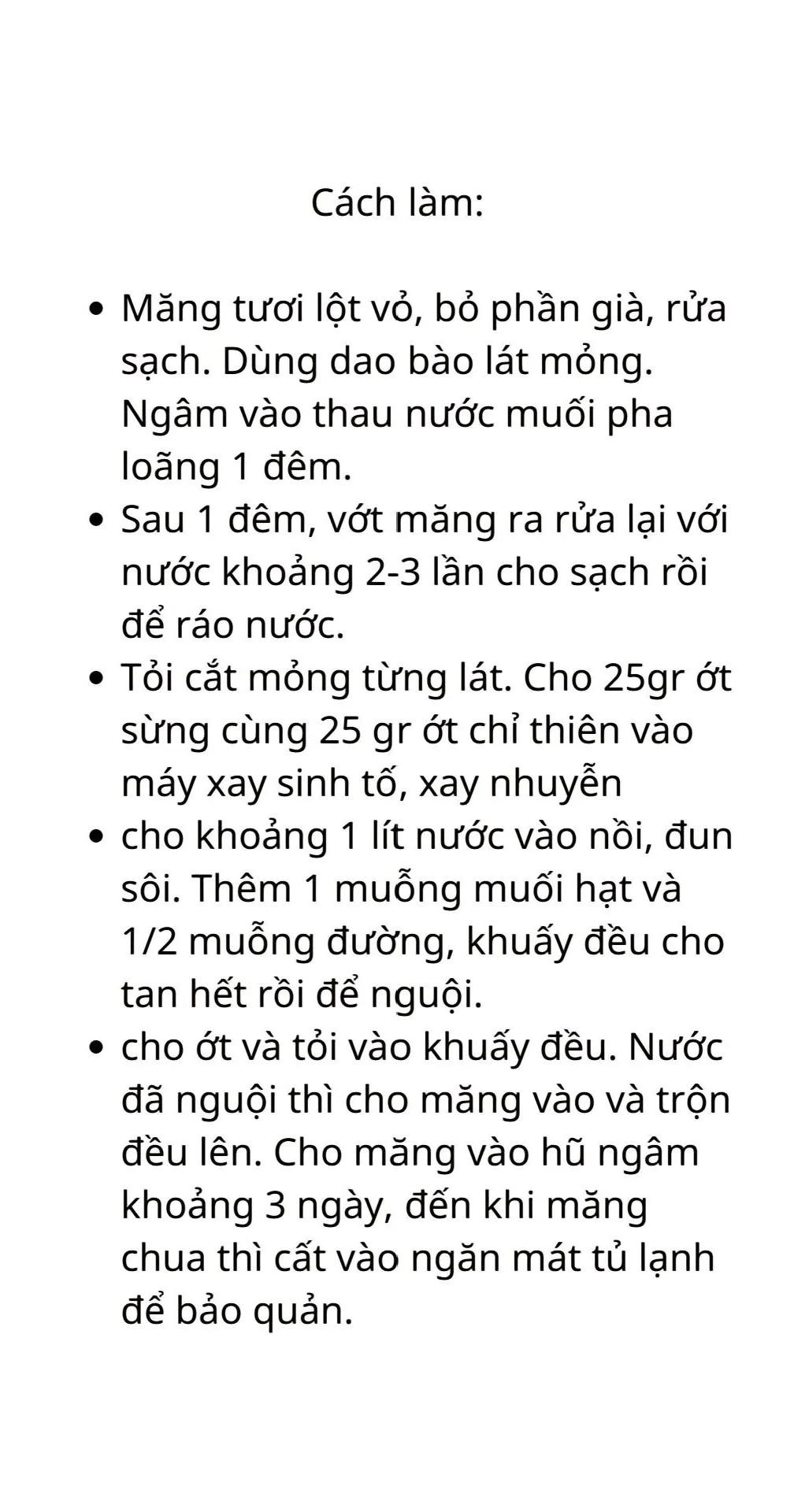 công thức 5 món ngâm (muối) chua giòn ngon cực đưa cơm phần 2: măng ớt, dưa góp, dưa bắp cải, rau muống chua ngọt, sung muối,