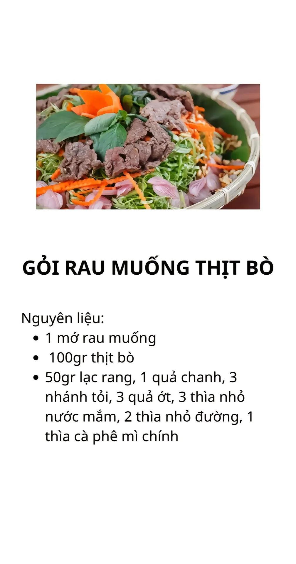 công thức 5 món nộm gỏi đơn giản dễ làm: chân gà ngâm sả tắc, gỏi rau muốn thịt bò, gỏi sứa xoài xanh, gỏi đu đủ tôm thịt, gỏi tép đồng,