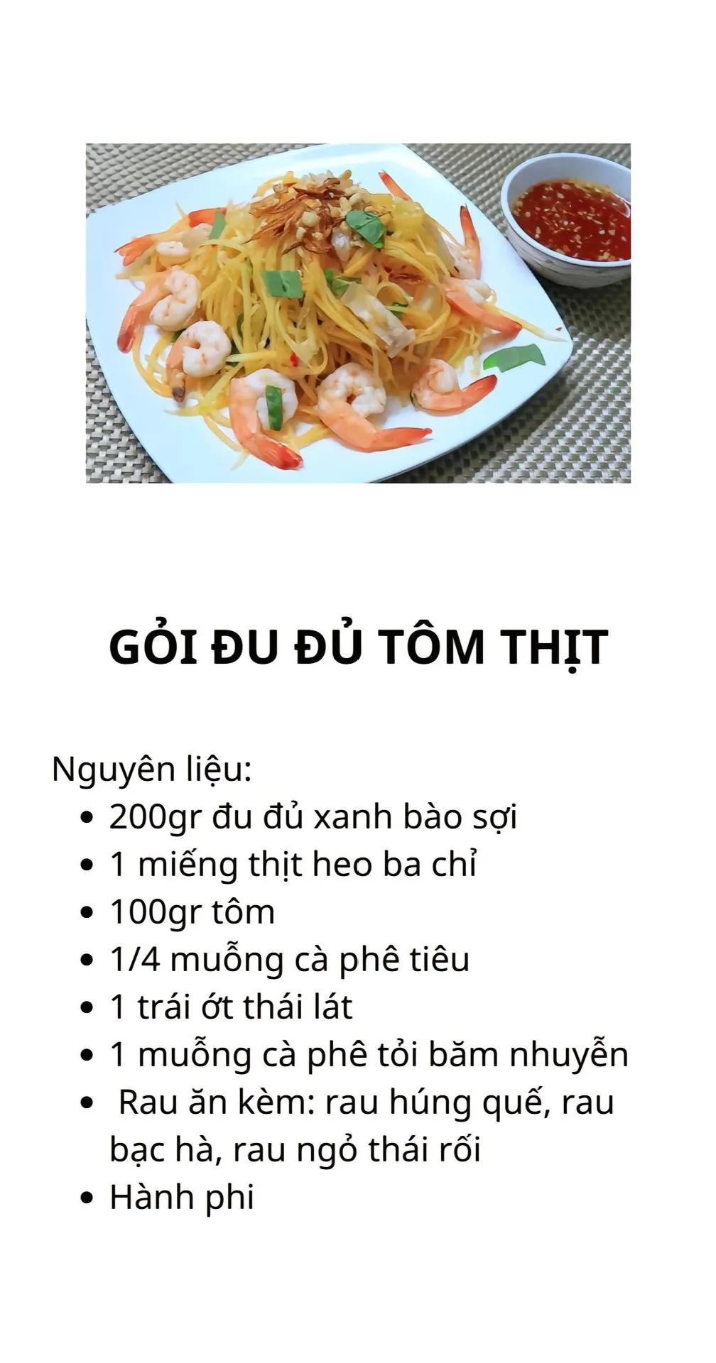 công thức 5 món nộm gỏi đơn giản dễ làm: chân gà ngâm sả tắc, gỏi rau muốn thịt bò, gỏi sứa xoài xanh, gỏi đu đủ tôm thịt, gỏi tép đồng,