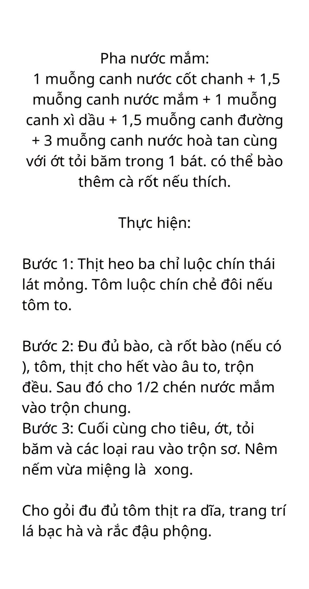 công thức 5 món nộm gỏi đơn giản dễ làm: chân gà ngâm sả tắc, gỏi rau muốn thịt bò, gỏi sứa xoài xanh, gỏi đu đủ tôm thịt, gỏi tép đồng,