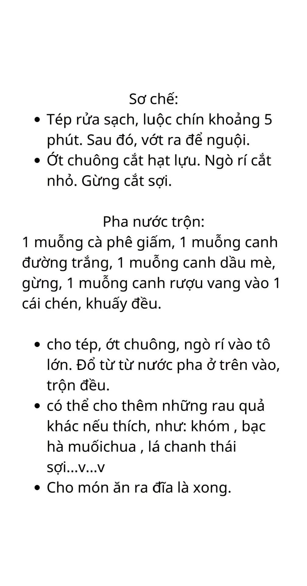 công thức 5 món nộm gỏi đơn giản dễ làm: chân gà ngâm sả tắc, gỏi rau muốn thịt bò, gỏi sứa xoài xanh, gỏi đu đủ tôm thịt, gỏi tép đồng,