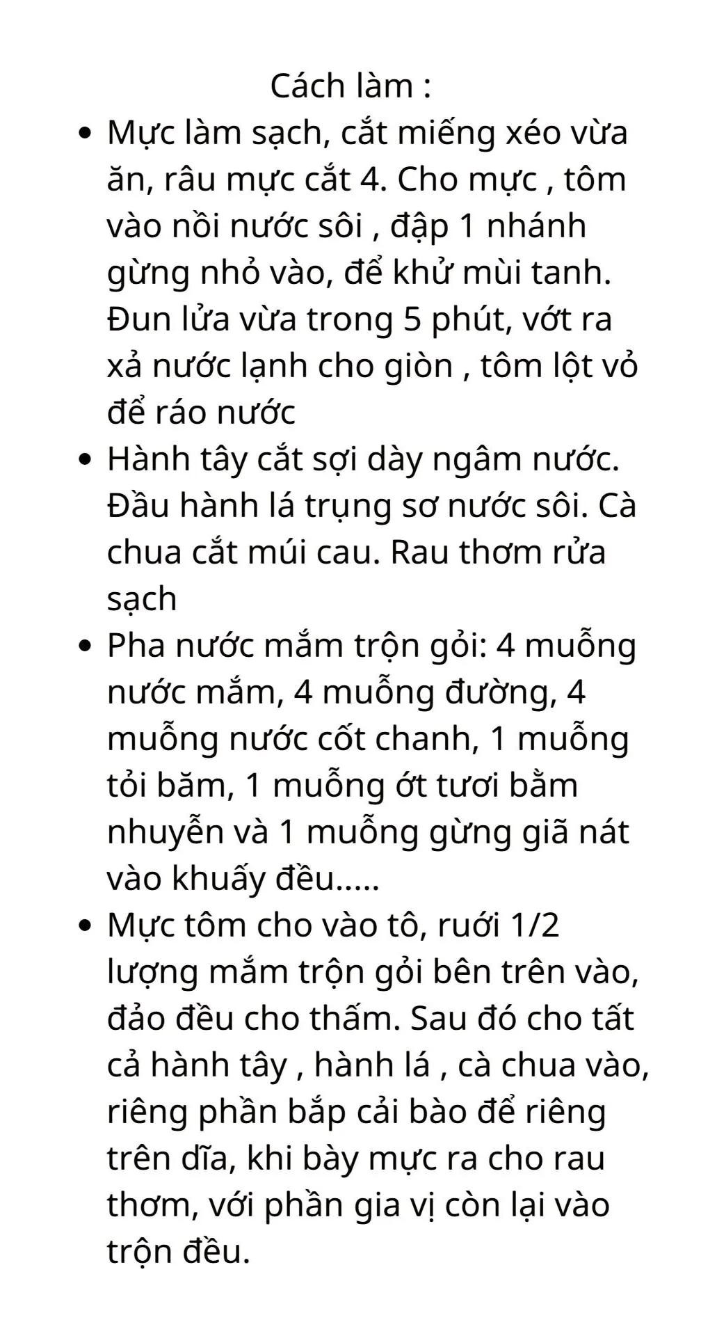 công thức 5 món nộm gỏi đơn giản dễ làm phần 2: gỏi tai heo dưa leo, gỏi mực chua cay, gỏi ngó sen tôm thịt. gỏi hảu, gỏi bò tái chanh,