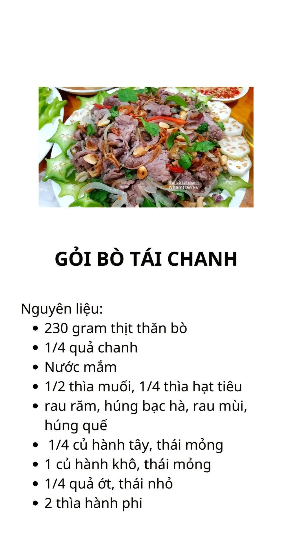 công thức 5 món nộm gỏi đơn giản dễ làm phần 2: gỏi tai heo dưa leo, gỏi mực chua cay, gỏi ngó sen tôm thịt. gỏi hảu, gỏi bò tái chanh,