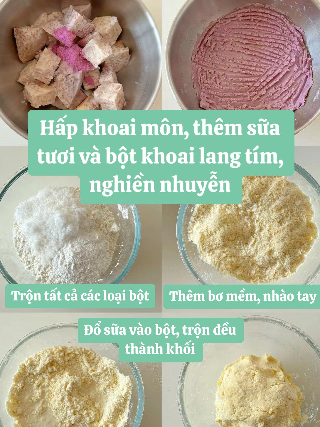 Công thức bánh khoai môn nướng.