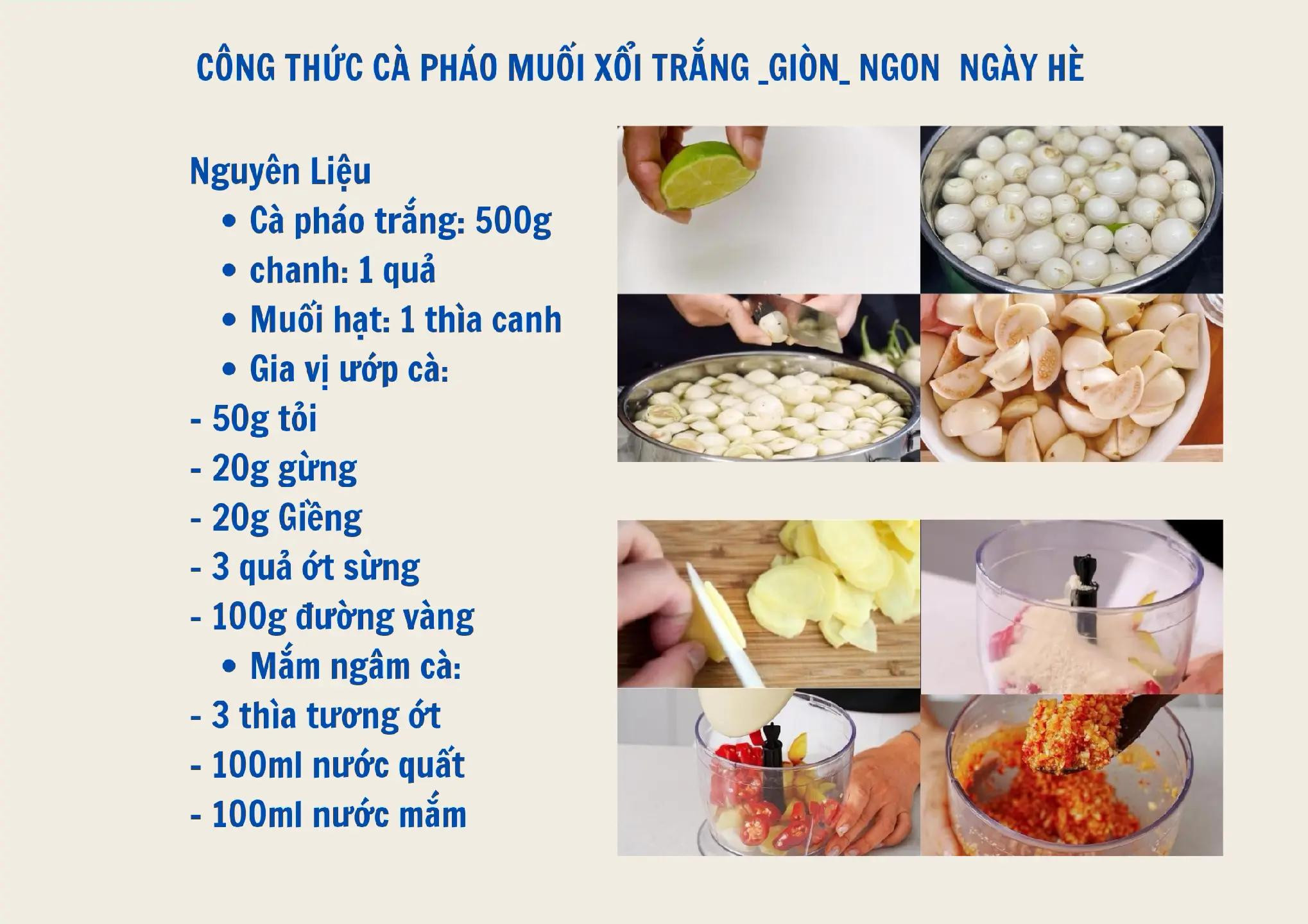 công thức cà pháo muối xổi trắng giòn ngon ngày hè