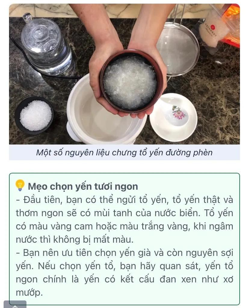 Công thức canh chưng tổ yến đường phèn, cách làm yến chưng táo đỏ đường phèn, Cách chưng yến đường phen hạt sen,