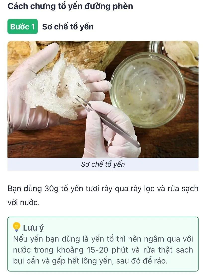 Công thức canh chưng tổ yến đường phèn, cách làm yến chưng táo đỏ đường phèn, Cách chưng yến đường phen hạt sen,