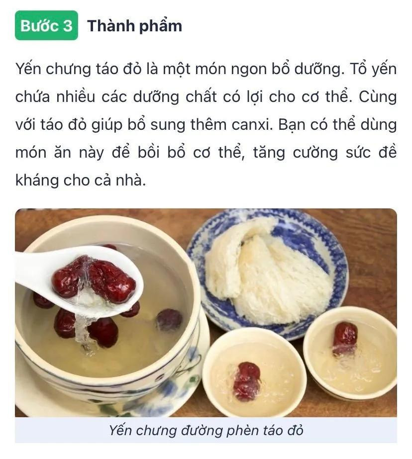 Công thức canh chưng tổ yến đường phèn, cách làm yến chưng táo đỏ đường phèn, Cách chưng yến đường phen hạt sen,