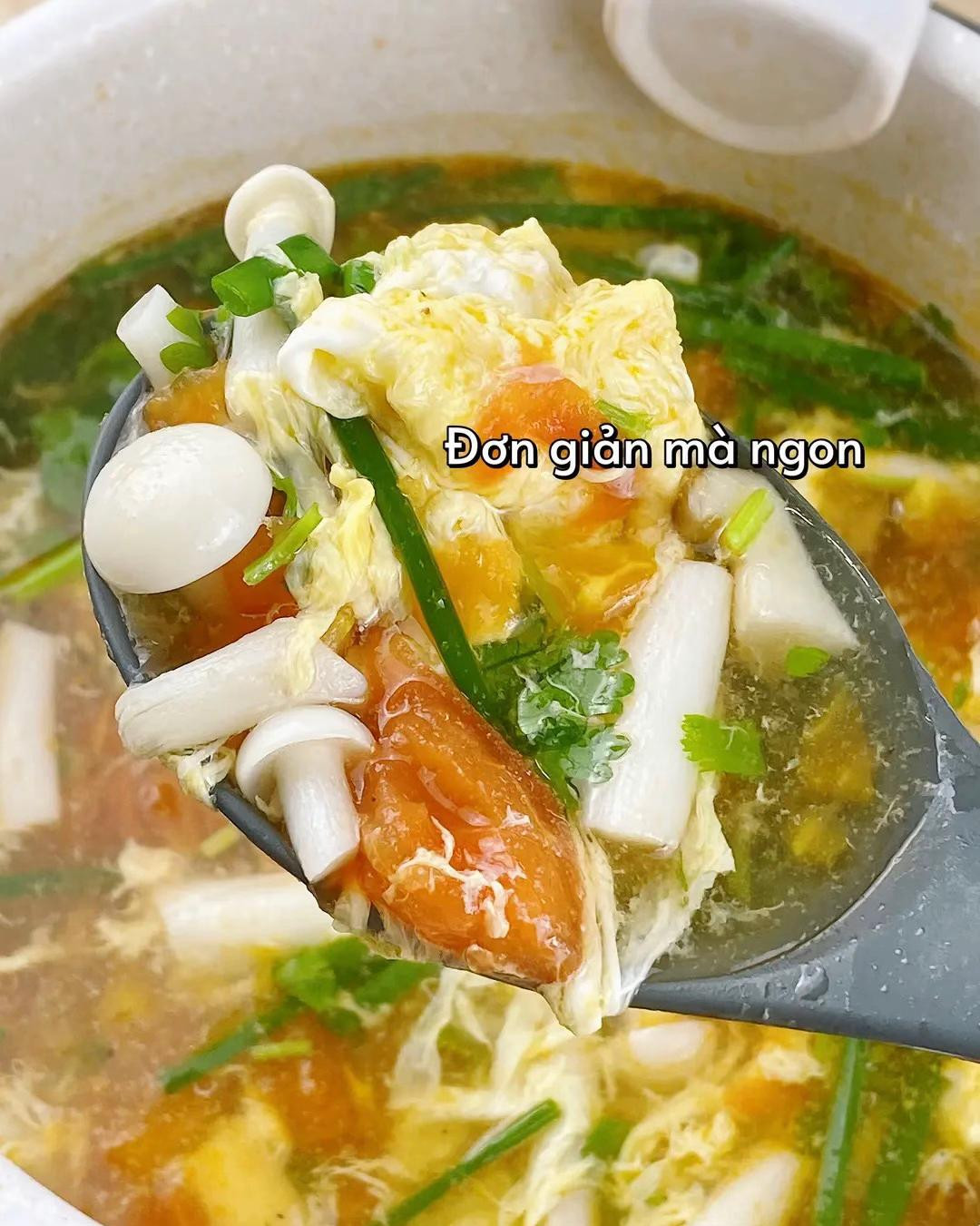 Công thức canh mây mấy trắng vườn hồng.