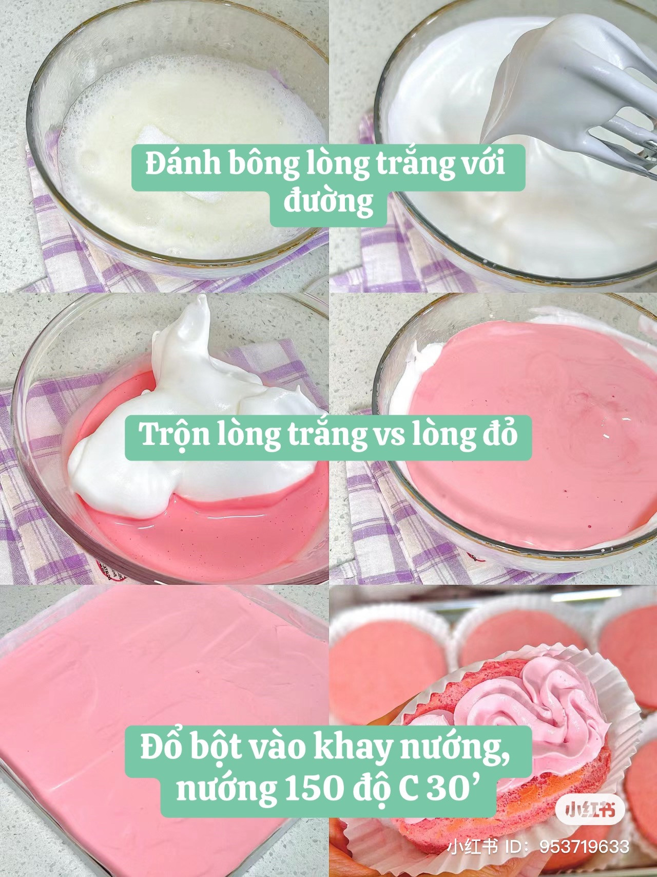 Công thức làm bánh bông lan kẹp kem.