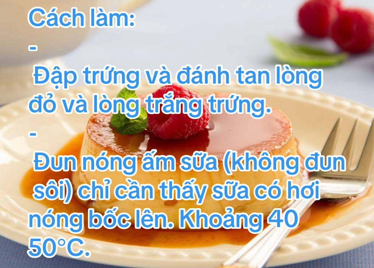 CÔNG THỨC LÀM BÁNH FLAN NGON - BẤT BẠI