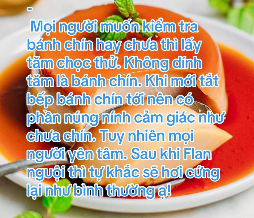 CÔNG THỨC LÀM BÁNH FLAN NGON - BẤT BẠI