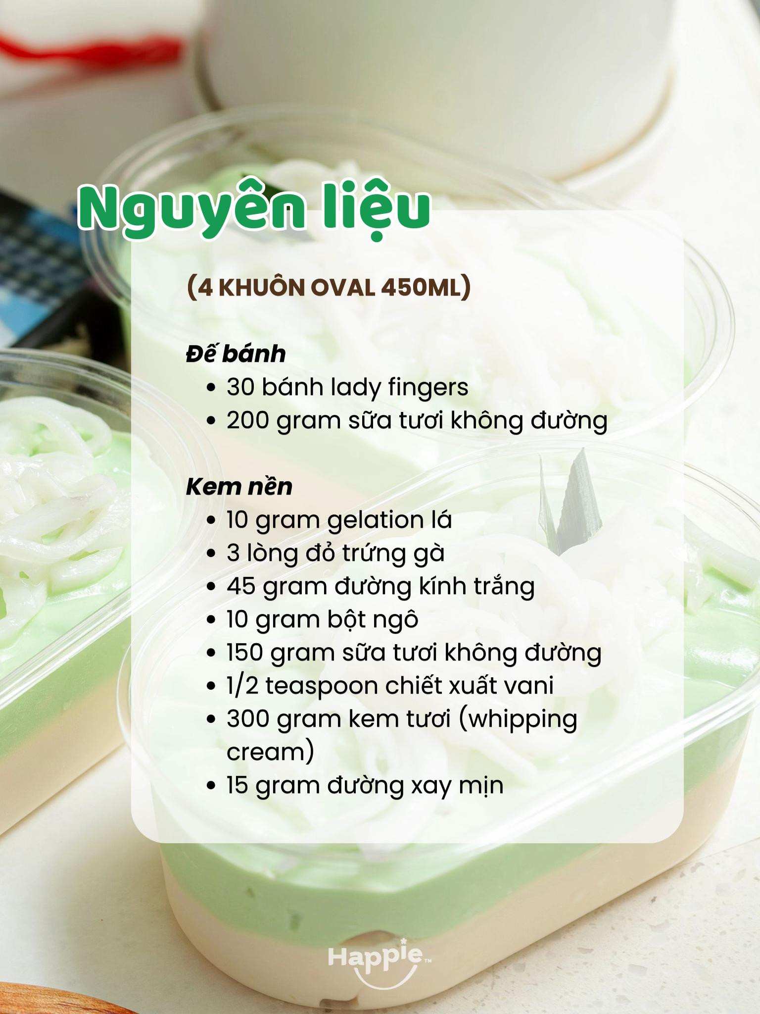 Công thức làm bánh kem dừa mát lạnh