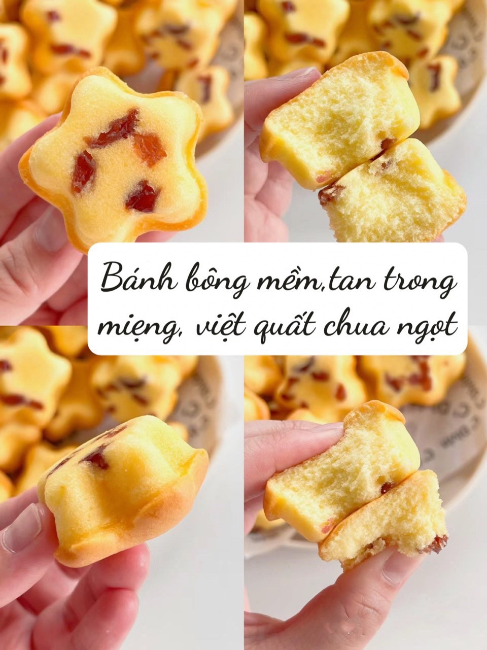 Công thức làm bánh sao việt quất