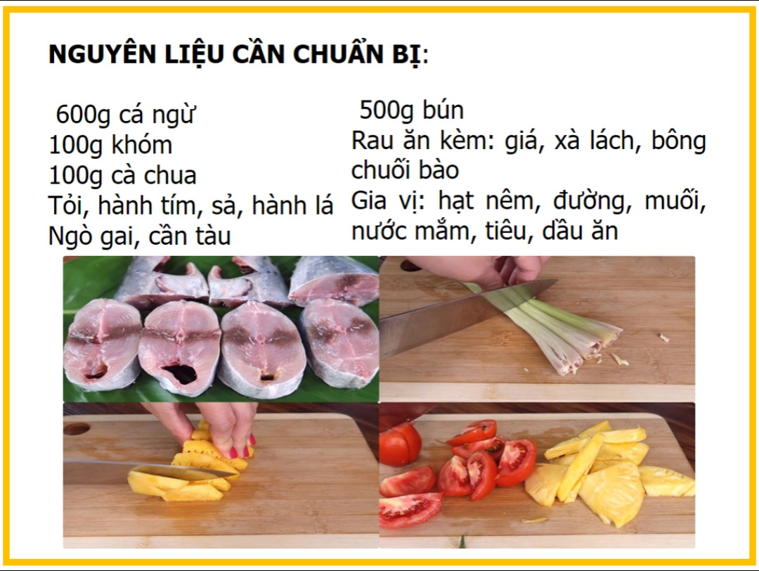 Công thức làm bún cá ngừ