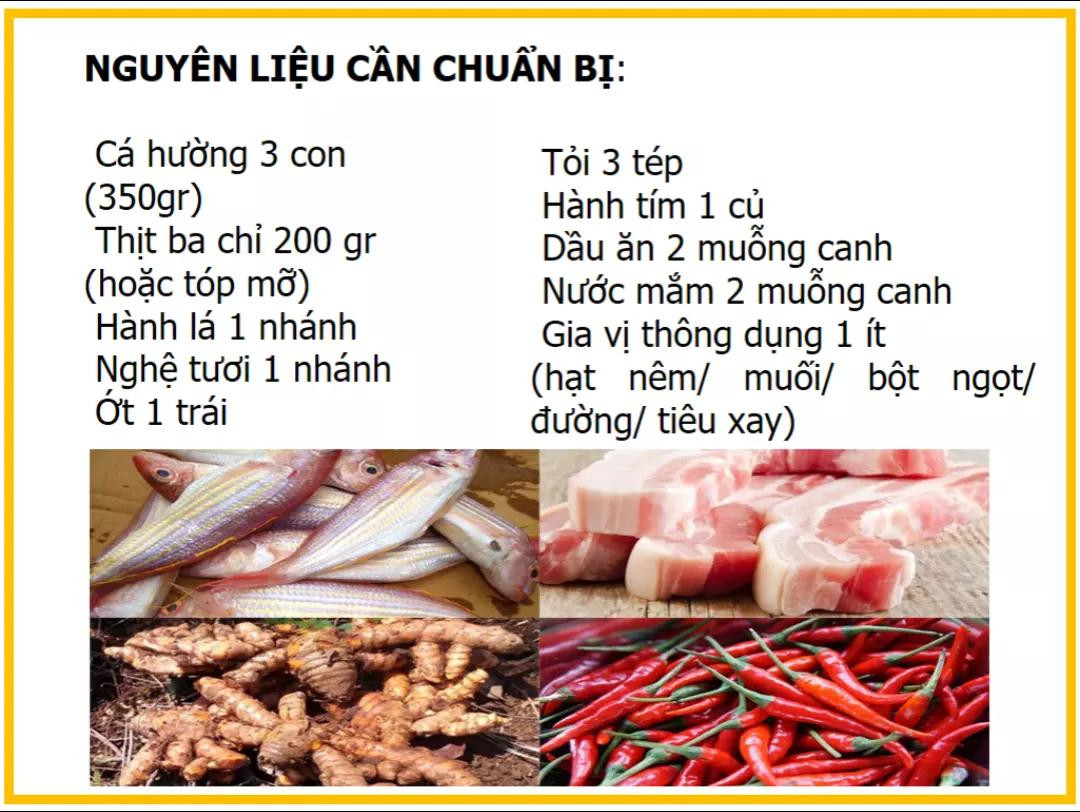 Công thức làm cá hường kho