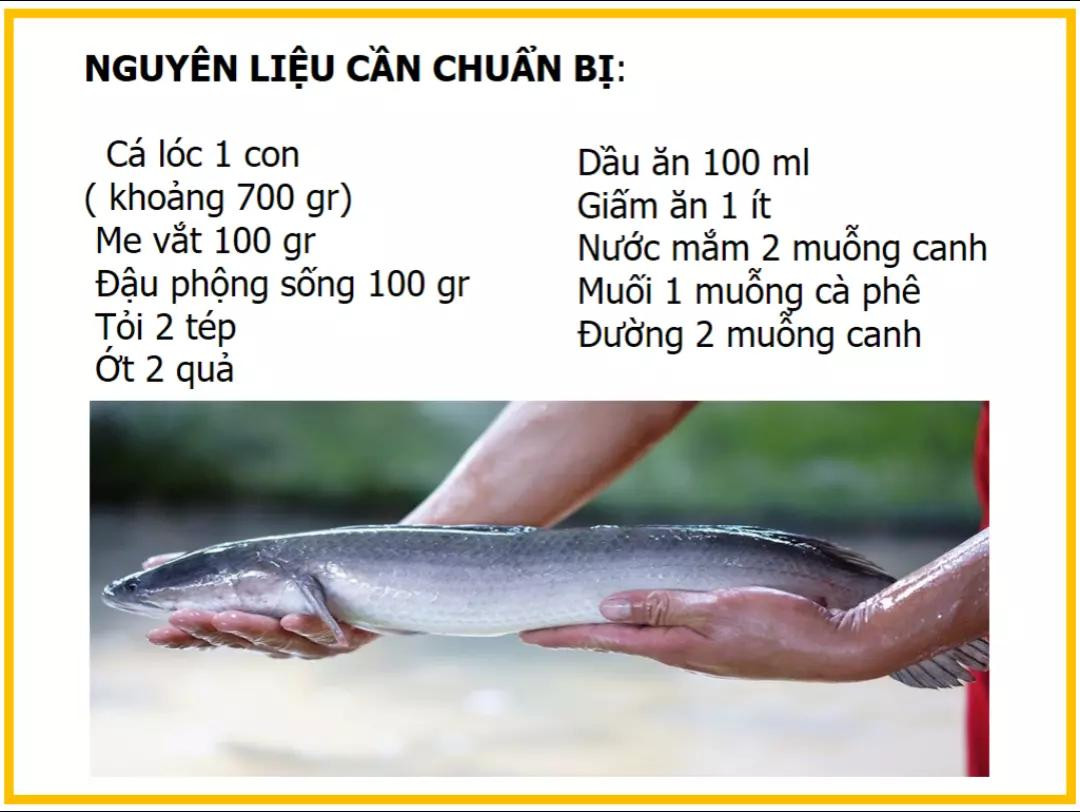 Công thức làm các lóc quay me