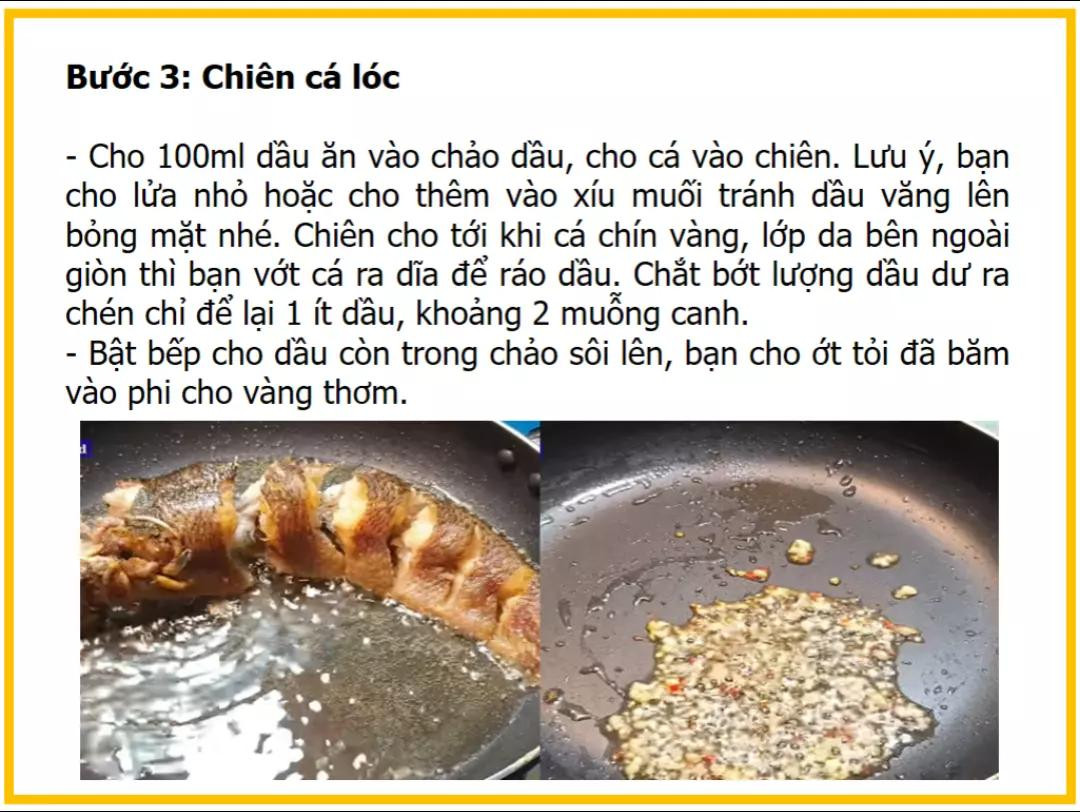 Công thức làm các lóc quay me