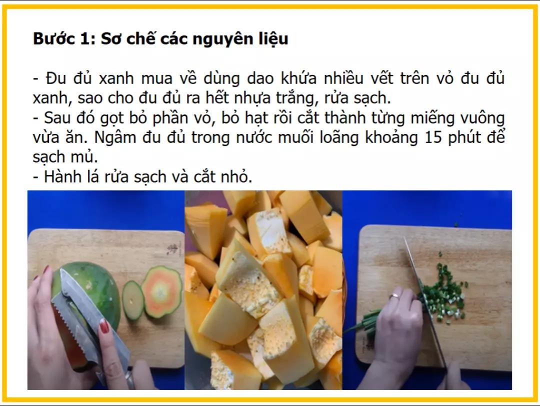 Công thức làm canh đu đủ hầm giò heo