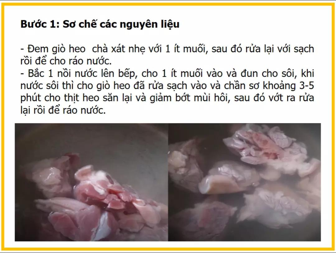 Công thức làm canh đu đủ hầm giò heo