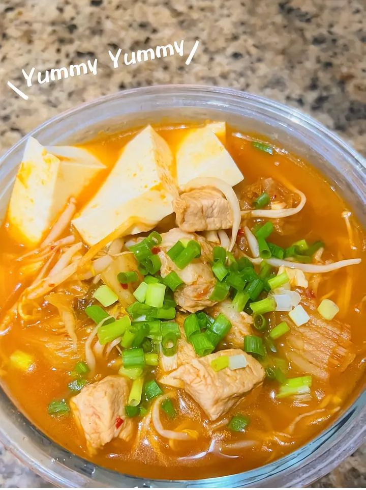 Công thức làm canh kim chi