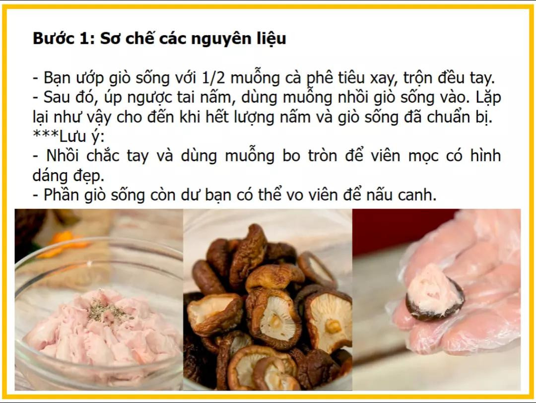 Công thức làm canh mọc ngũ sắc