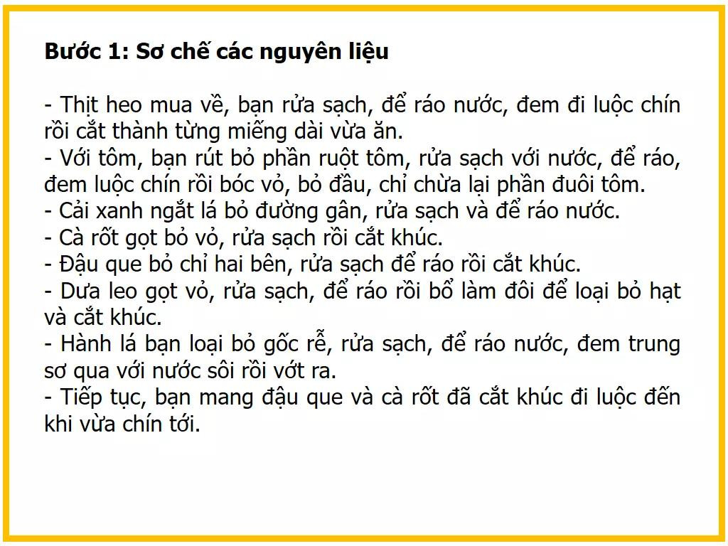 công thức làm cảnh xanh cuộn tôm thịt