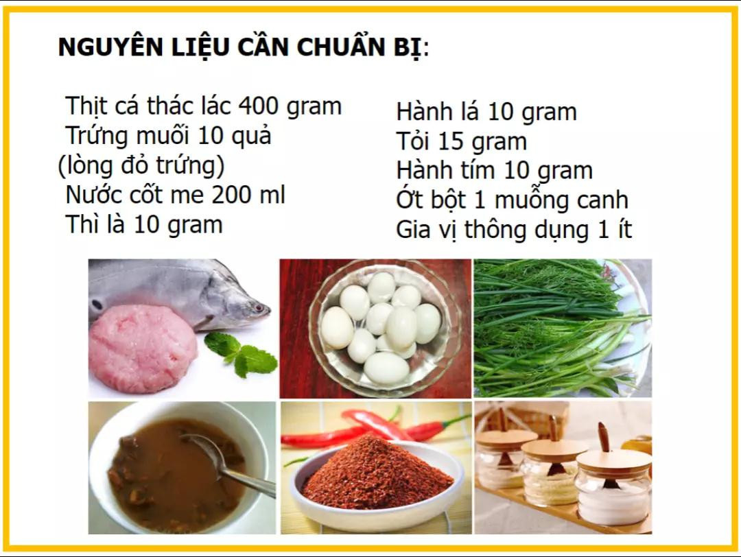 Công thức làm chả cá bọc trứng muối