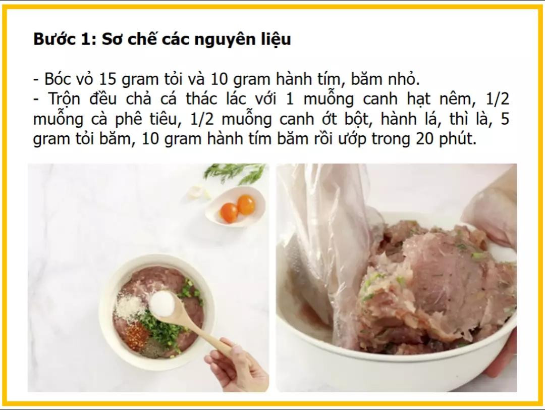 Công thức làm chả cá bọc trứng muối