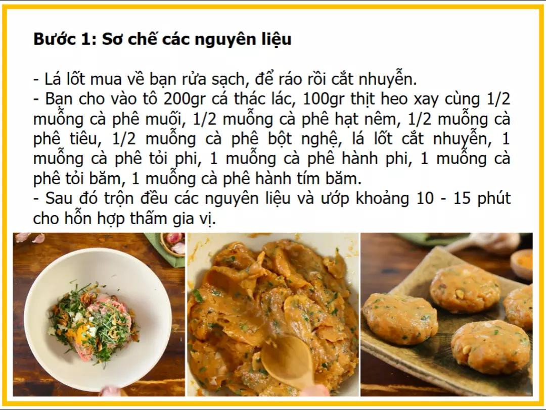 Công thức làm chả cá nướng nghệ