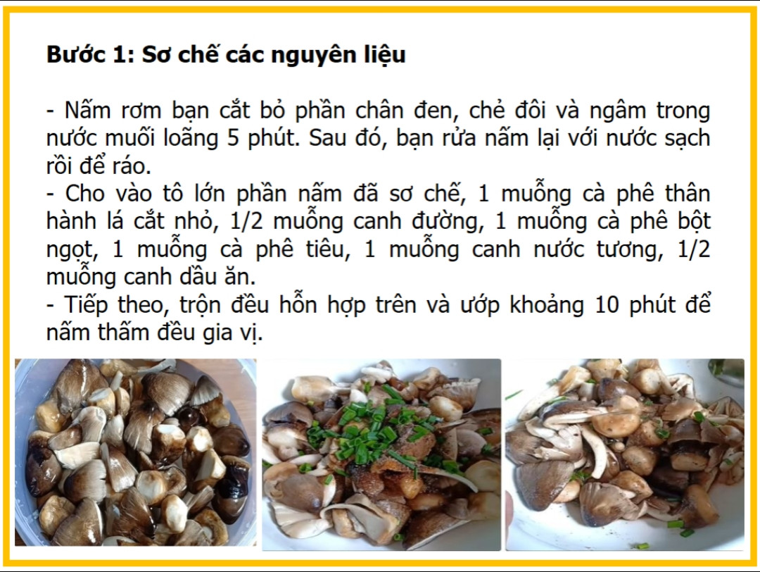 Công thức làm đậu hũ kho nấm rơm