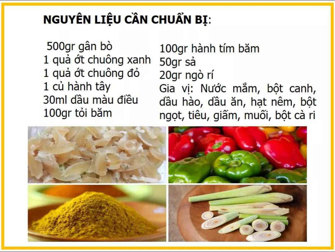 Công thức làm gân bò hầm cà ri