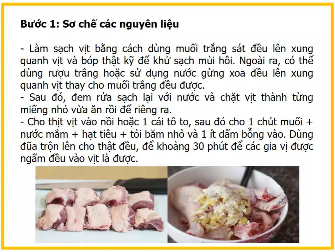 Công thức làm lẩu vịt nước dừa.