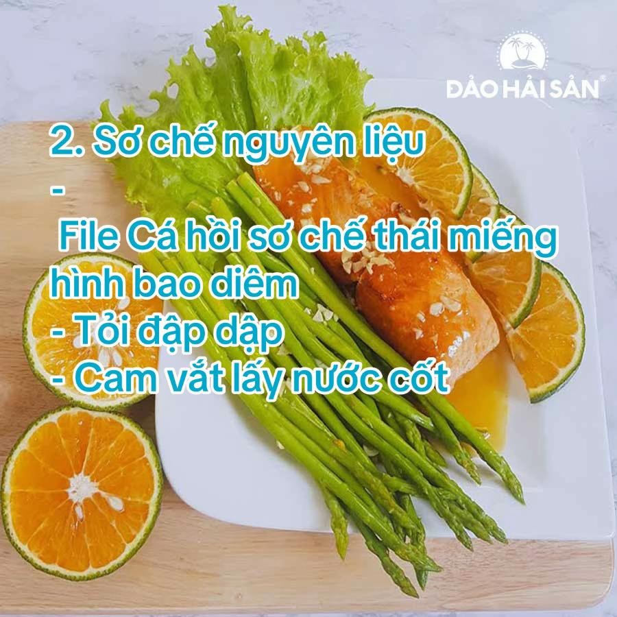 công thức làm món CÁCH NẤU CÁ HỒI SỐT CAM