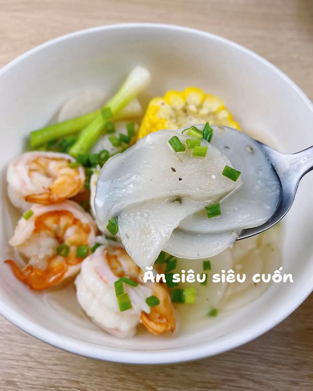 công thức làm món súp bánh phồng tôm