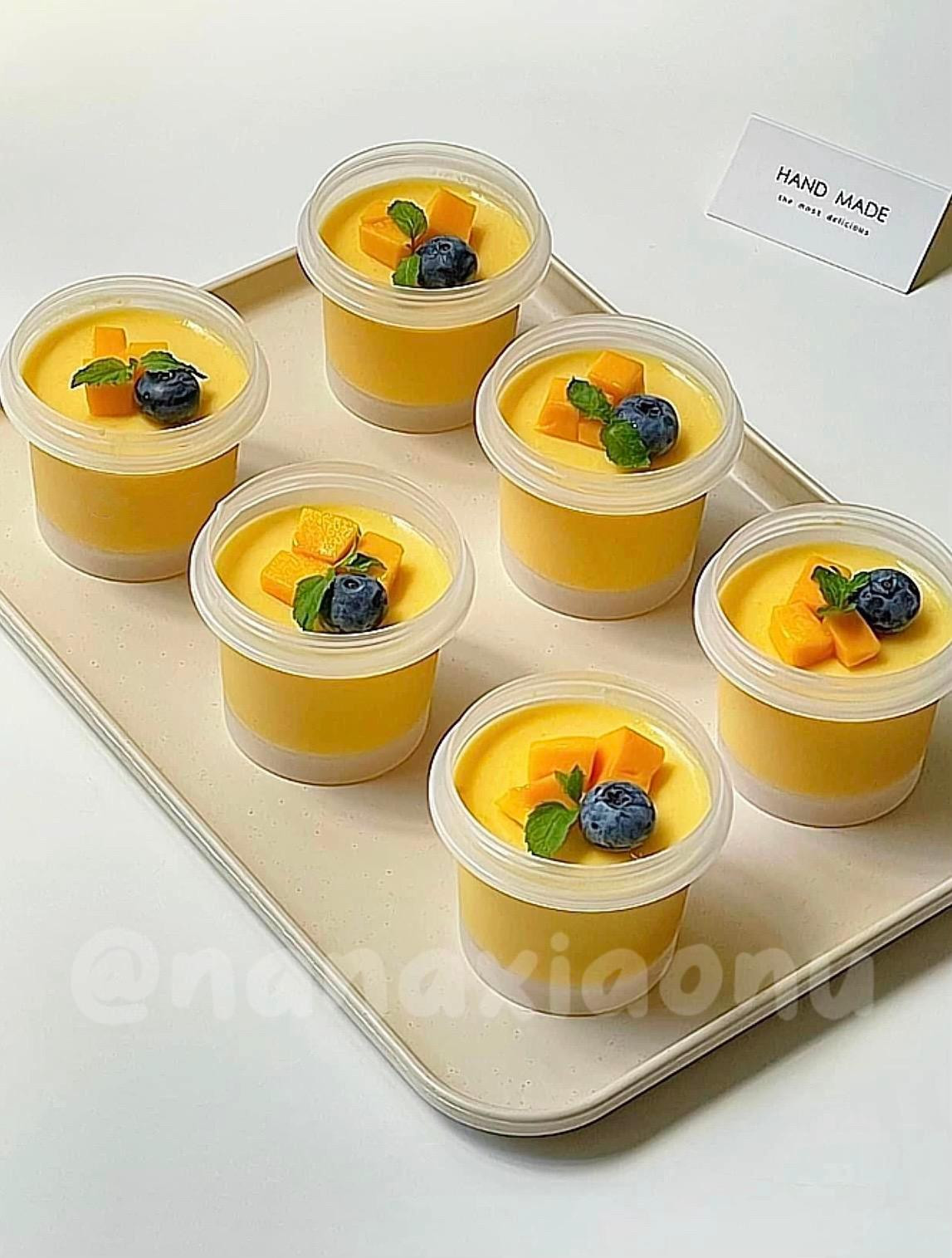 công thức làm pudding xoài