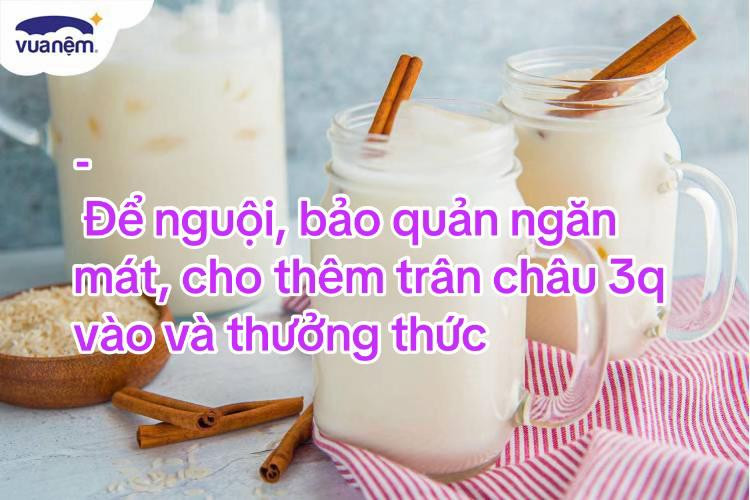 Công thức làm sữa gạo thơm ngon.