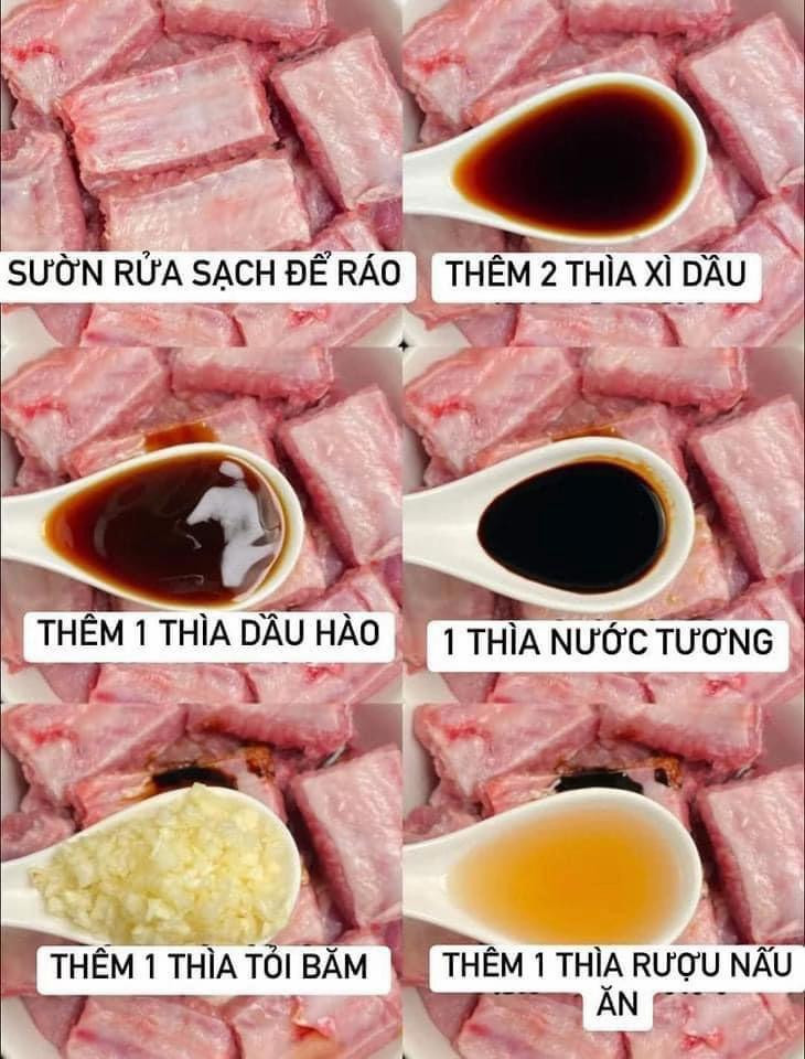 Công thức làm sườn ram siêu ngon.