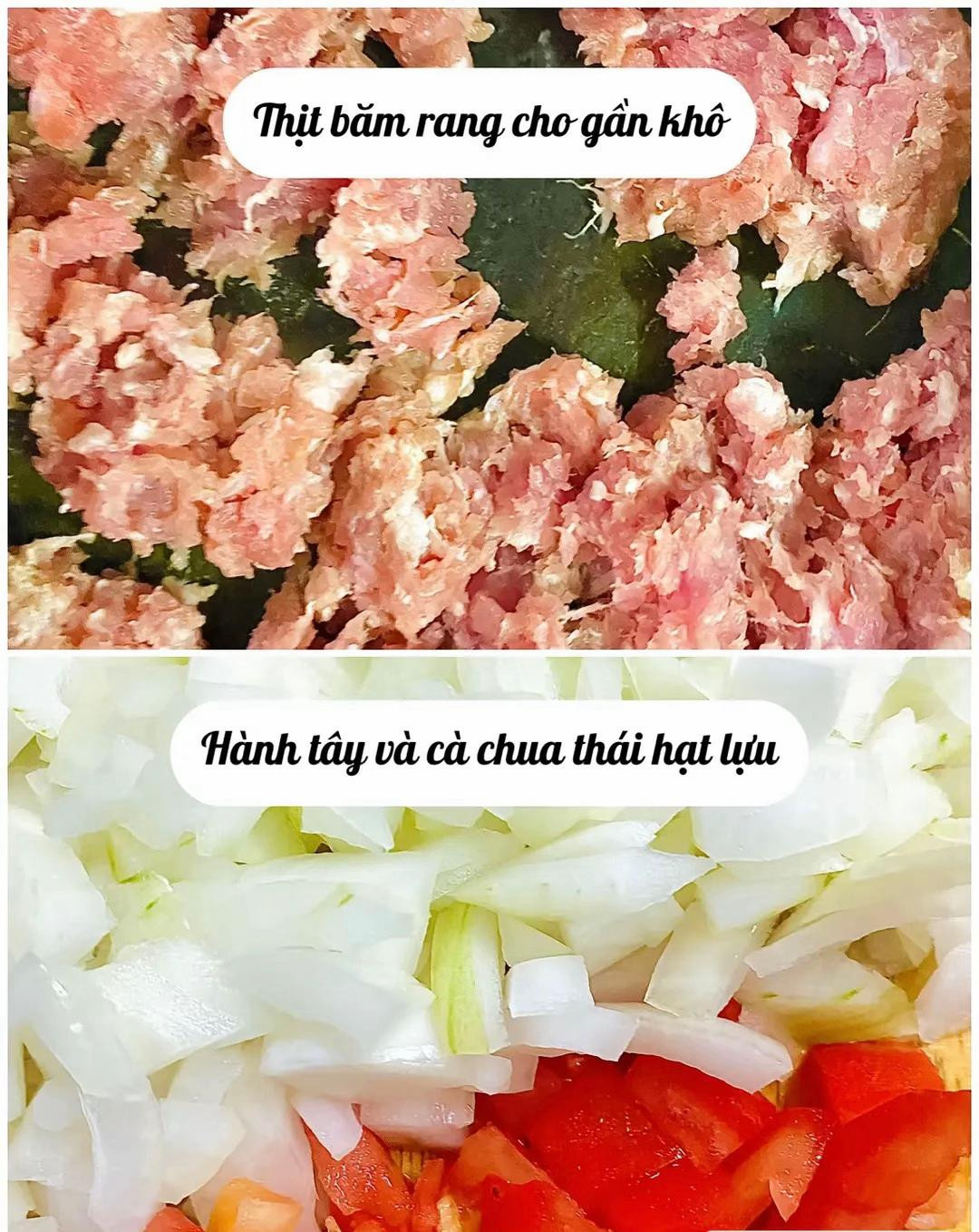 công thức làm thịt băm xá xíu