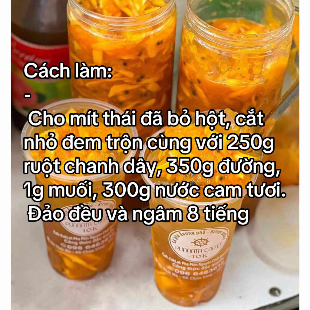 CÔNG THỨC LÀM TRÀ MÍT CHANH DÂY KINH DOANH SIÊU NGON MÁT LẠNH GIẢI KHÁT MÙA HÈ