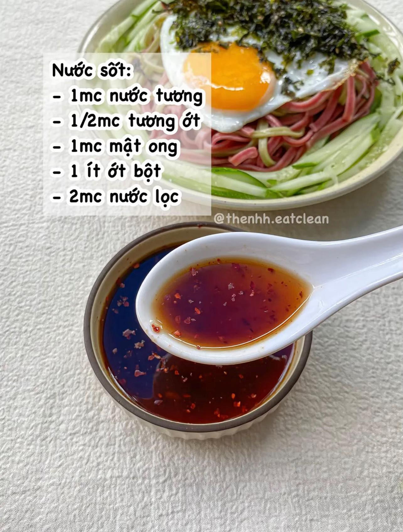 Công thức mì trộn healthy