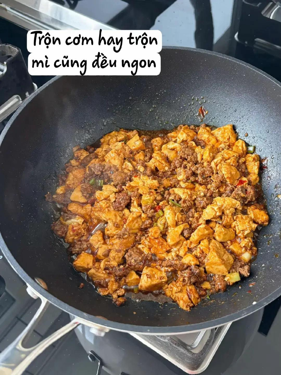 công thức món cơm trộn bò đậu