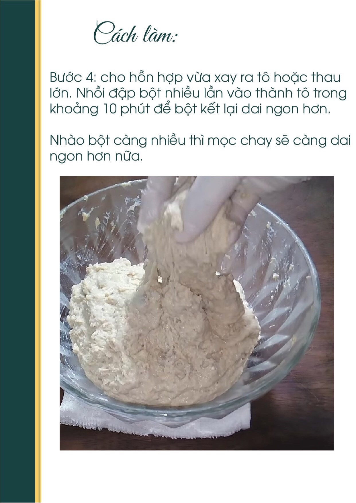 công thức món mọc chay