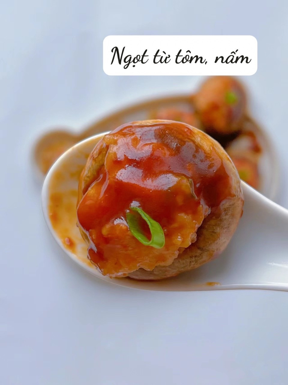 Công thức món tôm nhồi nấm teriyaki