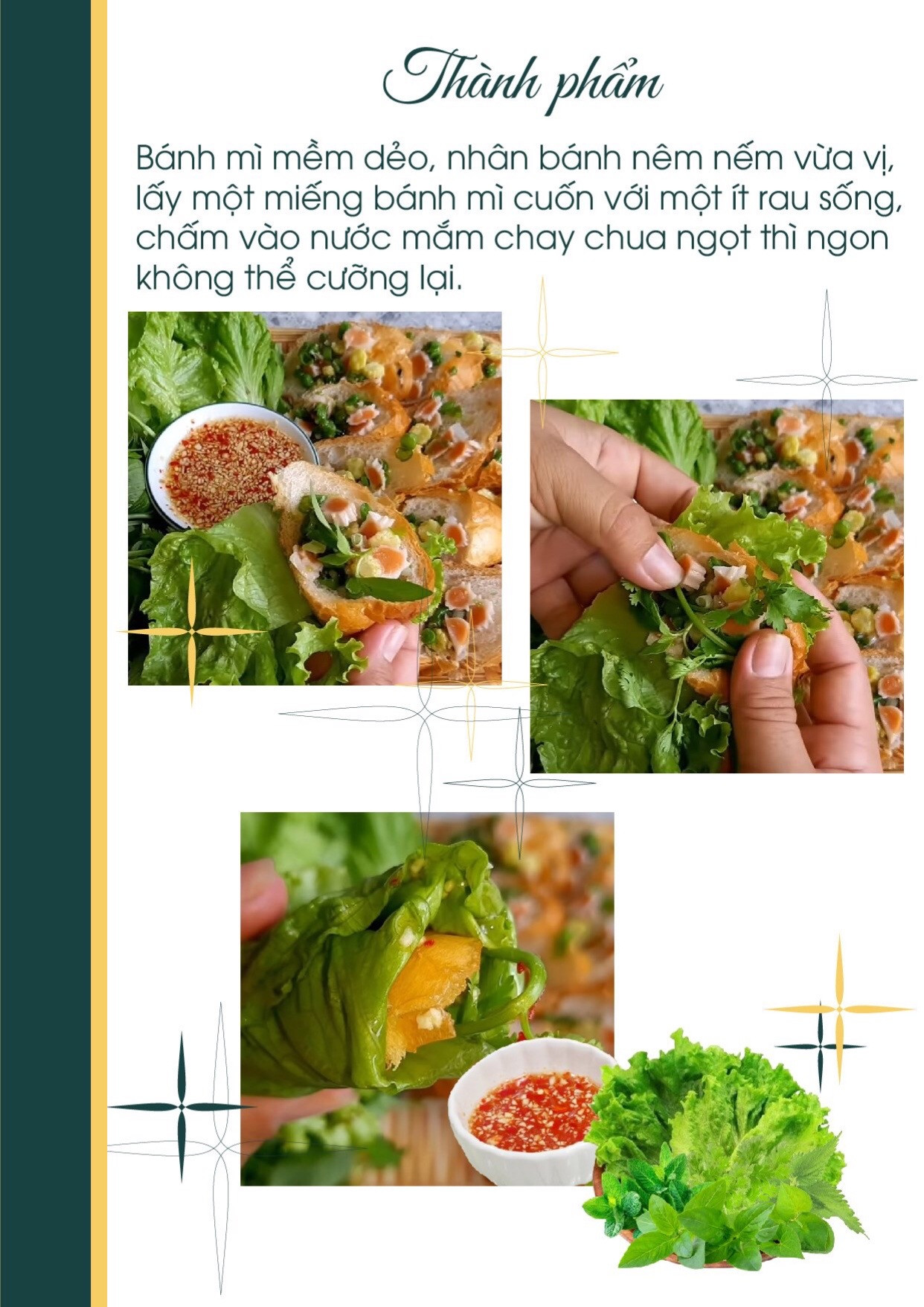 Công thức nấu ăn chay món bánh mì hấp chay