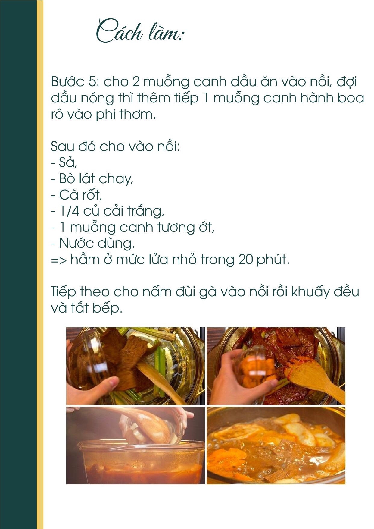 Công thức nấu ăn chay món: bò kho chay